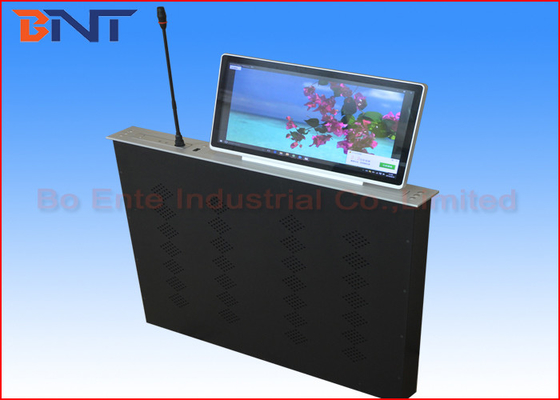 Εξαιρετικά λεπτός κάθετος ανελκυστήρας οργάνων ελέγχου LCD με το μηχανοποιημένο χωριστό ανυψωτικό μικρόφωνο