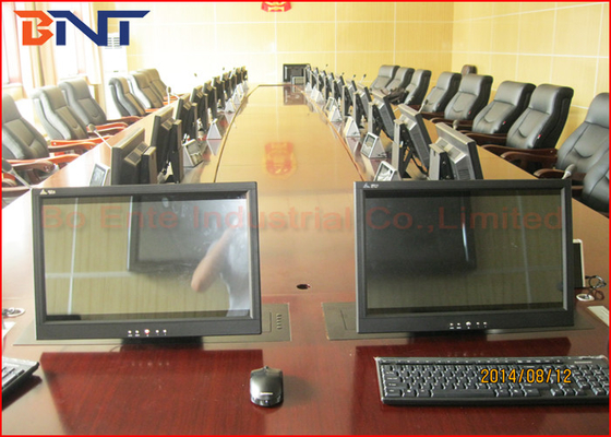 Το πρόγραμμα αιθουσών συνεδριάσεων των γραφείων ασφάλειας Pubilc, μηχανοποιημένος LCD ανελκυστήρας με την οθόνη ανατρέπει τη λειτουργία