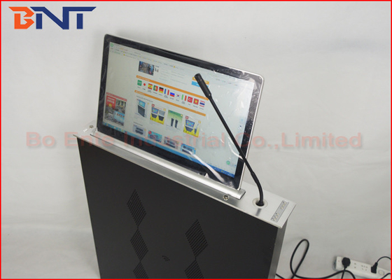 Λεπτό Tabletop LCD διασκέψεων/μηχανοποιημένος όργανο ελέγχου ανελκυστήρας των οδηγήσεων με το μικρόφωνο