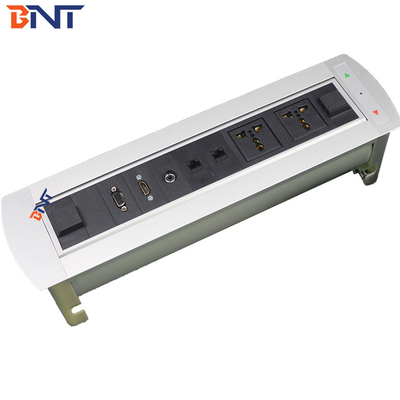 Στρογγυλή γωνία 180 μοίρες περιστροφή γωνία dDesk Flip Up πρίζα