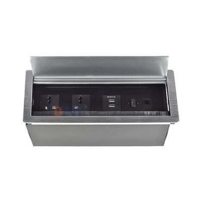 Φαρμακευτική τιμή Πλακέτα επιτραπέζιου γραφείου Πλακέτα πώλησης Flip Cover με 2*Παγκόσμια παροχή ρεύματος, 2*USB A, 1*Δίκτυο, 1*HDMI