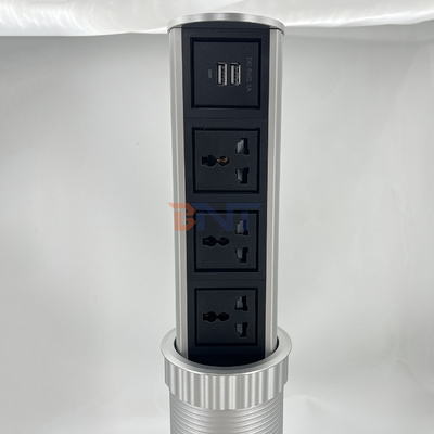 3 παγκόσμια ισχύ +2 θύρα USB κατακόρυφη κινητήριος ανελκυστήρας κουζίνα αναδυόμενη πρίζα πρίζα πρίζα άγγιγμα αναδυόμενη τύπου αδιάβροχη πρίζα