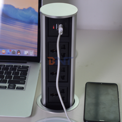 3 παγκόσμια ισχύ +2 θύρα USB κατακόρυφη κινητήριος ανελκυστήρας κουζίνα αναδυόμενη πρίζα πρίζα πρίζα άγγιγμα αναδυόμενη τύπου αδιάβροχη πρίζα