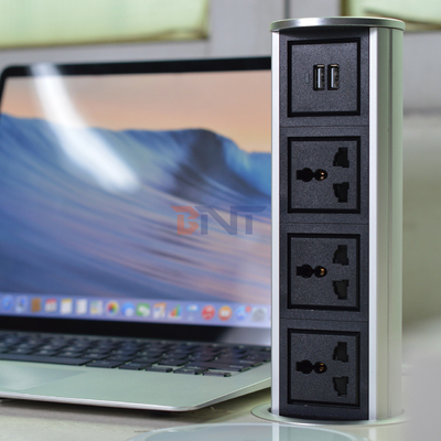 3 παγκόσμια ισχύ +2 θύρα USB κατακόρυφη κινητήριος ανελκυστήρας κουζίνα αναδυόμενη πρίζα πρίζα πρίζα άγγιγμα αναδυόμενη τύπου αδιάβροχη πρίζα