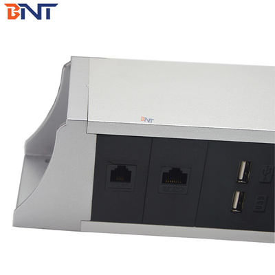 OEM/ODM BNT Ηλεκτρική πρίζα κράμα αλουμινίου κρεμασμένο κάτω από το τραπέζι με Βρετανία ΗΠΑ ΕΕ AU SA πρότυπα πλέγματος 10A/13A/16A ονομαστικό ρεύμα
