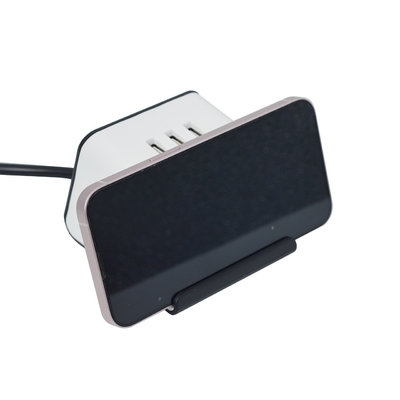 Παγκόσμιο USB AC Power Grommet Socket Υπηρεσιακό έπιπλα ABS Πίνακα πίνακας Socket 3 USB εξόδου θύρες 1,5m καλώδιο 10A/16A