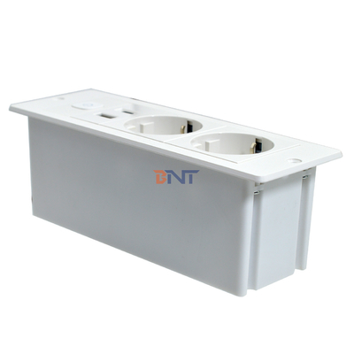 OEM/ODM ABS EU Standard 5V 2.1A Δύναμη USB A + C πρίζα φόρτισης Ενσωματωμένη πρίζα γραφείου / καναπέ ξενοδοχείου / μπαρ / αίθουσας συνεδριάσεων