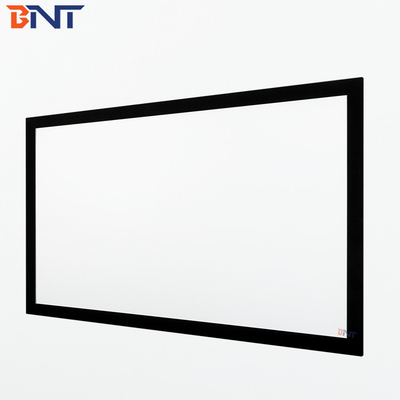 Bnt200 Inch Matte White Fabric Fast Fold Projector Screen με τετραγωνικό πλατύπλατο πλατύπλατο πλατό από μέταλλο