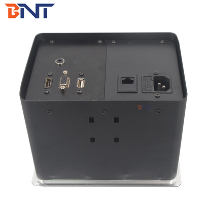 Πολυλειτουργικό countertop Pop Up ηλεκτρική πρίζα Ματ μαύρο χρώμα με HDMI / VGA