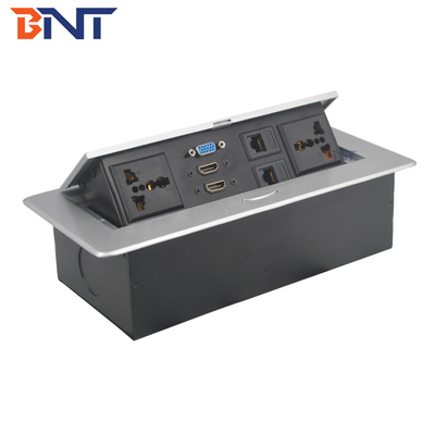 220V Square Desktop Pop Up Plug Zinc Alloy για τροφοδοσία υπολογιστών
