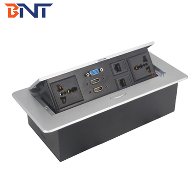 220V Square Desktop Pop Up Plug Zinc Alloy για τροφοδοσία υπολογιστών