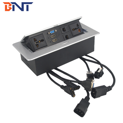 220V Square Desktop Pop Up Plug Zinc Alloy για τροφοδοσία υπολογιστών