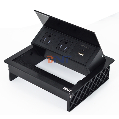Φαρμακευτική μονάδα USDesktop Table Flip Cover 20W USB Socket Κρυμμένη πρίζα πίνακας εργασίας Power Grommet Brush