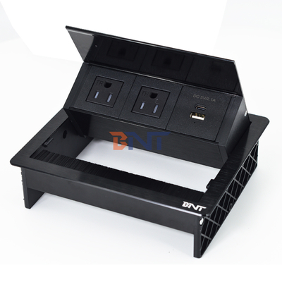 Φαρμακευτική μονάδα USDesktop Table Flip Cover 20W USB Socket Κρυμμένη πρίζα πίνακας εργασίας Power Grommet Brush