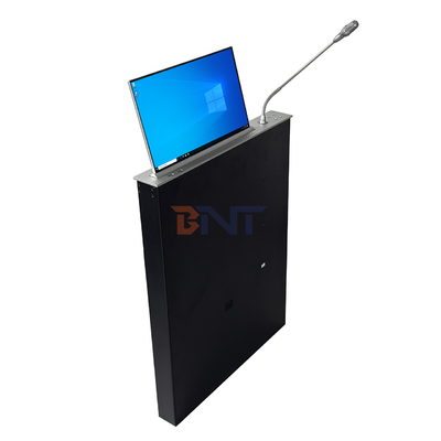 BNT Full HD οθόνη χαμηλής τιμής Μετακινούμενο ανασυρόμενο ανελκυστήρα οθόνης με μικρόφωνο για σύστημα συνεδριάσεων