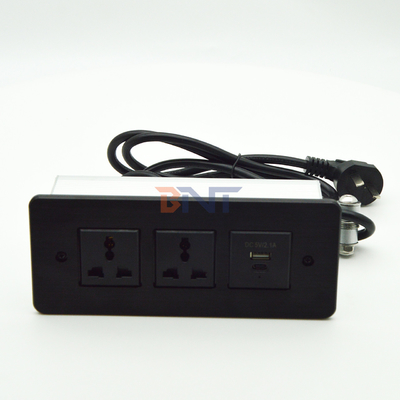Ενσωματωμένη λωρίδα ρεύματος USB C ταχεία φόρτιση Σφουγγαρισμός τοποθέτηση γραφείο έπιπλα συρτάρι πρίζα τραπέζι συνεδριάσεων κρυμμένη πρίζα