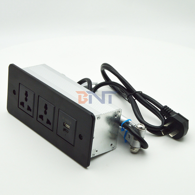 Ενσωματωμένη λωρίδα ρεύματος USB C ταχεία φόρτιση Σφουγγαρισμός τοποθέτηση γραφείο έπιπλα συρτάρι πρίζα τραπέζι συνεδριάσεων κρυμμένη πρίζα