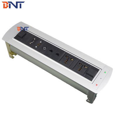 Στρογγυλή γωνία 180 μοίρες περιστροφή γωνία dDesk Flip Up πρίζα