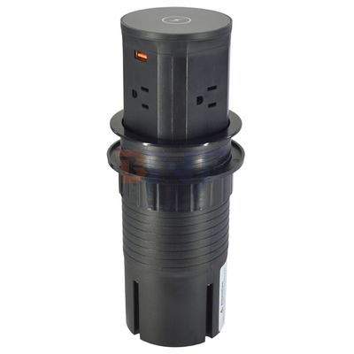 4 Outlet Us Στερεόδοξος ανελκυστήρας κουζίνας Κρυμμένες πνευματικές αναδυόμενες πρίζες ΕΕ Ηνωμένο Βασίλειο Συνδεσιμότητα USB ασύρματη φόρτιση