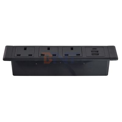 3UK Outlets Desktop Πολυλειτουργικές πρίζες με ηλεκτρική πρίζα 3AC και πρίζες φόρτισης 2*USB A+1*USB C