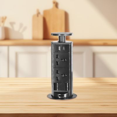 Οικιακή πρίζα κουζίνας Universal Power Sacar El Enchufe De La Cocina Κρυφές πρίζες κουζίνας Pop up για μοντέρνα έξυπνη κουζίνα