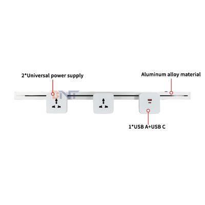 Νέος Αφαιρούμενος Εξαιρετικά στενός δρομέας πρίζας Βολική πρίζα ράγας ρεύματος πολλαπλών εξόδων τοίχου