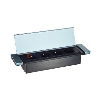 Ενσωματωμένη κάλυψη σχεδιασμού πρίζας γραφείου Ηλεκτρική ενέργεια με 4 EU πηγές AC