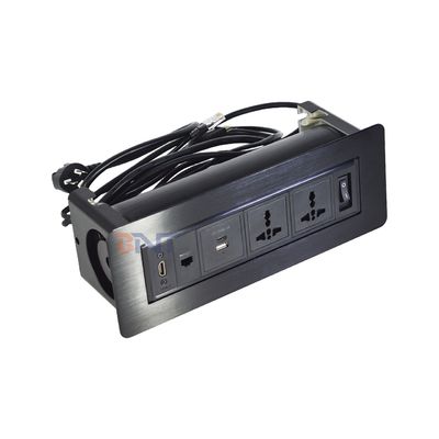 Πολυμέσα Περιστρεφόμενη Πρίζα Γραφείου/Αναδιπλούμενη Πρίζα Τραπεζιού/Πρίζα Ρεύματος Επιτραπέζιας Διάταξης/Πρίζα Τοποθετημένη σε Πάνελ Τραπεζιού Συνεδριάσεων