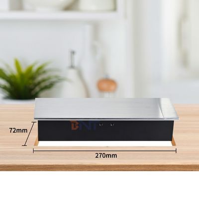 Euro Tabletop Electric Power Socket Slip-Open Design με 3 πρίζες AC 16A Καθορισμένο πρότυπο EU