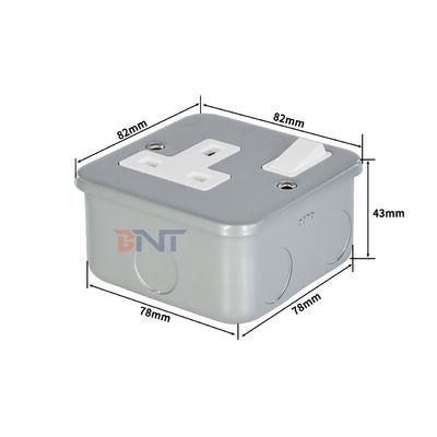 Πίνακας πρίζας τοίχου νέου τύπου UK Power Standard με έλεγχο διακόπτη On/Off